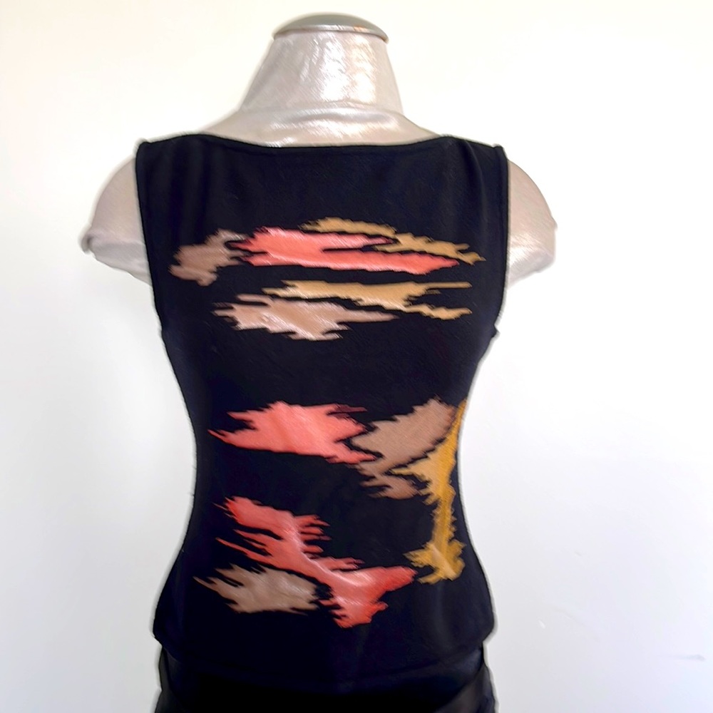 Angelica Val sweater top with see through details size M fits small warm fall